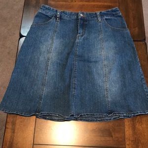 Jean Skirt with some bling size 18.5 plus
